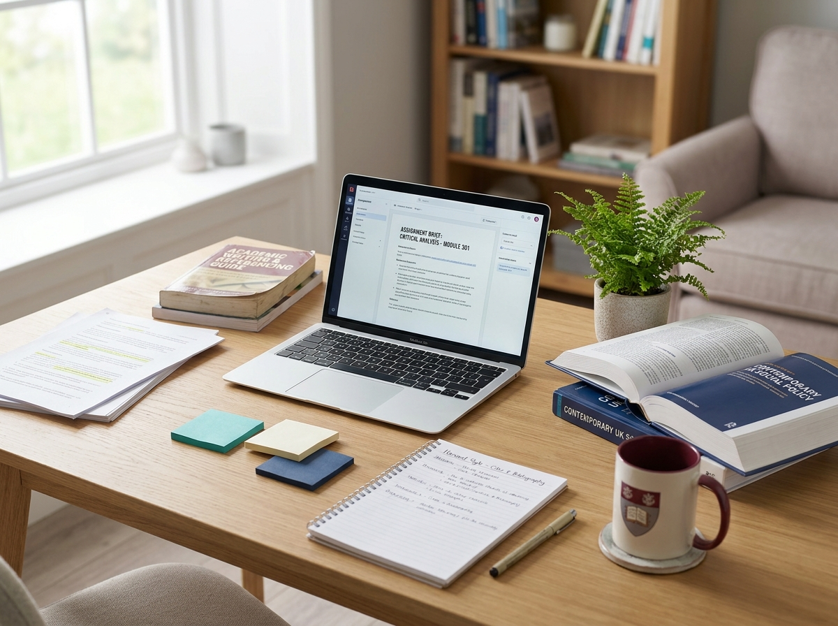 Academic assignment brief review and writing support